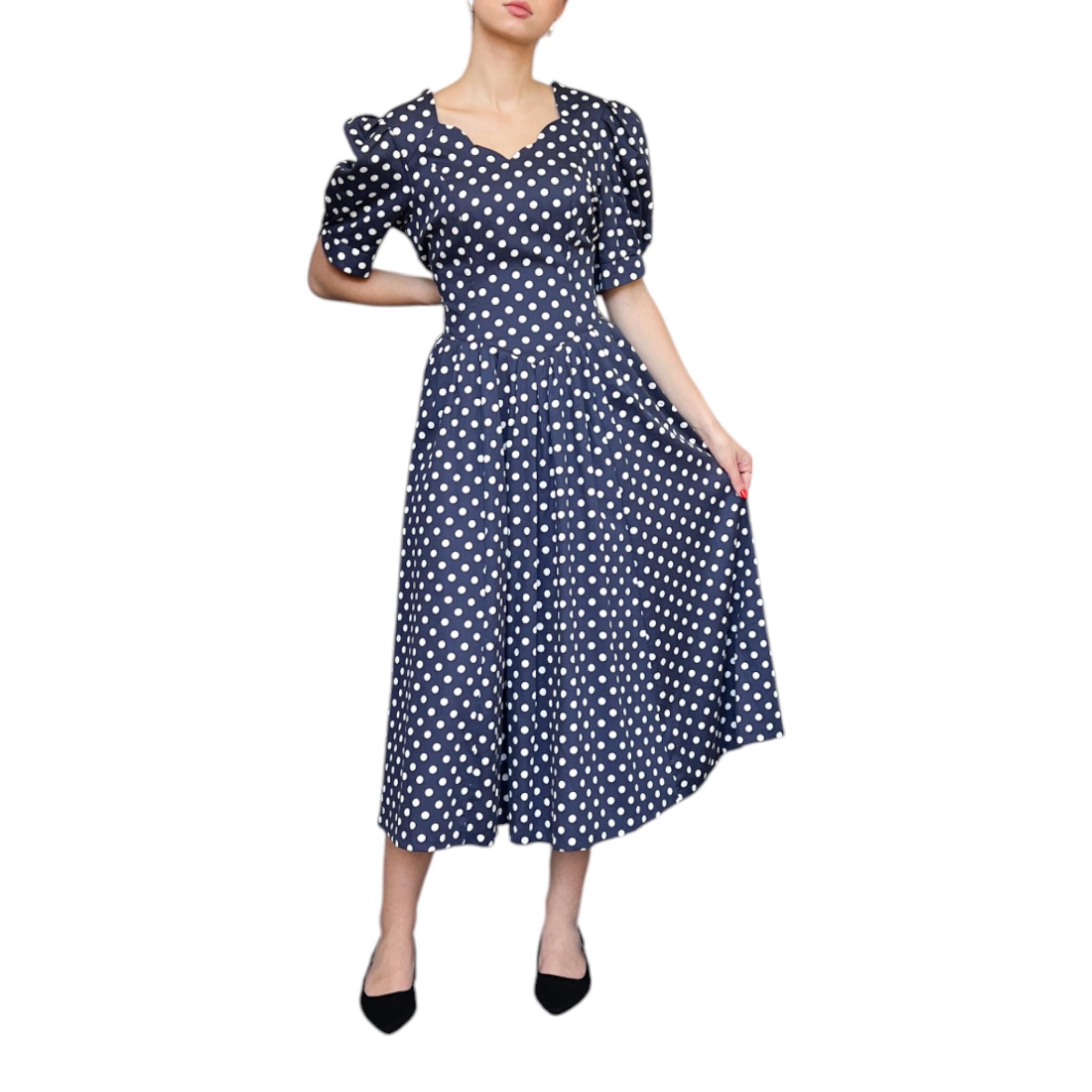 princess polly baby blue dress polka dot dress main image 0
