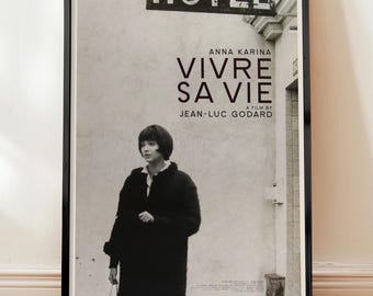 VIVRE SA VIE アートポスター Vivre Sa Vie (1962) - Movie Poster - Etsy