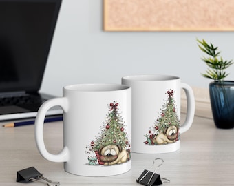 Julmugg för mopsgran | Hundälskare, julkaffekopp