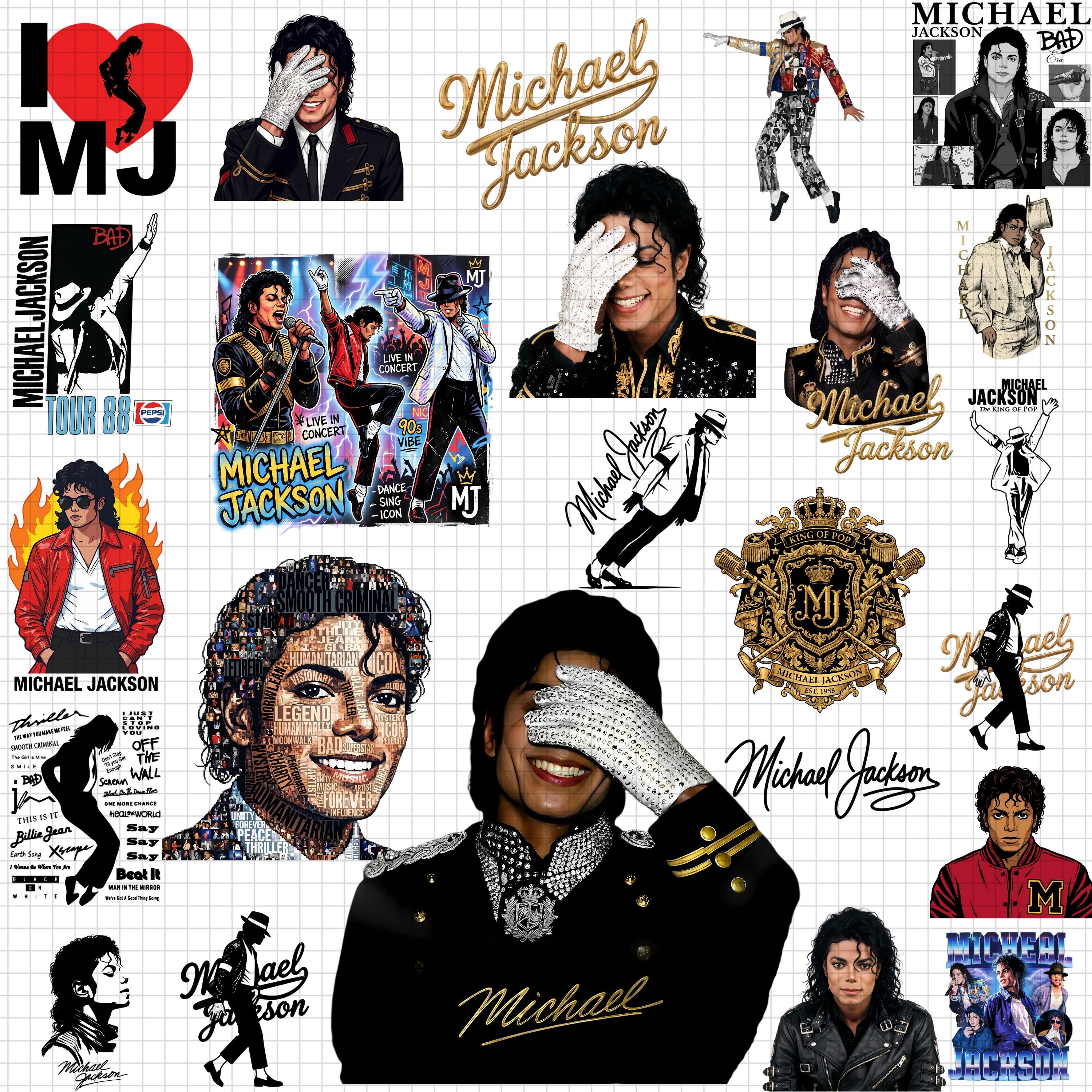 25+ Michael Jackson Inspired Pngs Bundle | King of Pop Png | 90s