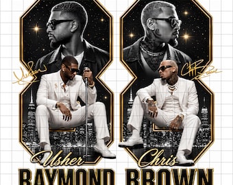 Raymond and Brown Tour 2026, R&B Tour PNG, Usher and Chris Brown Digital Print, RB Shirt Graphic, Sublimation Design, Digital Download