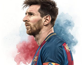 Lionel Messi Clipart Bundle: 16 Argentina & Barcelona PNGs (Digital Download)