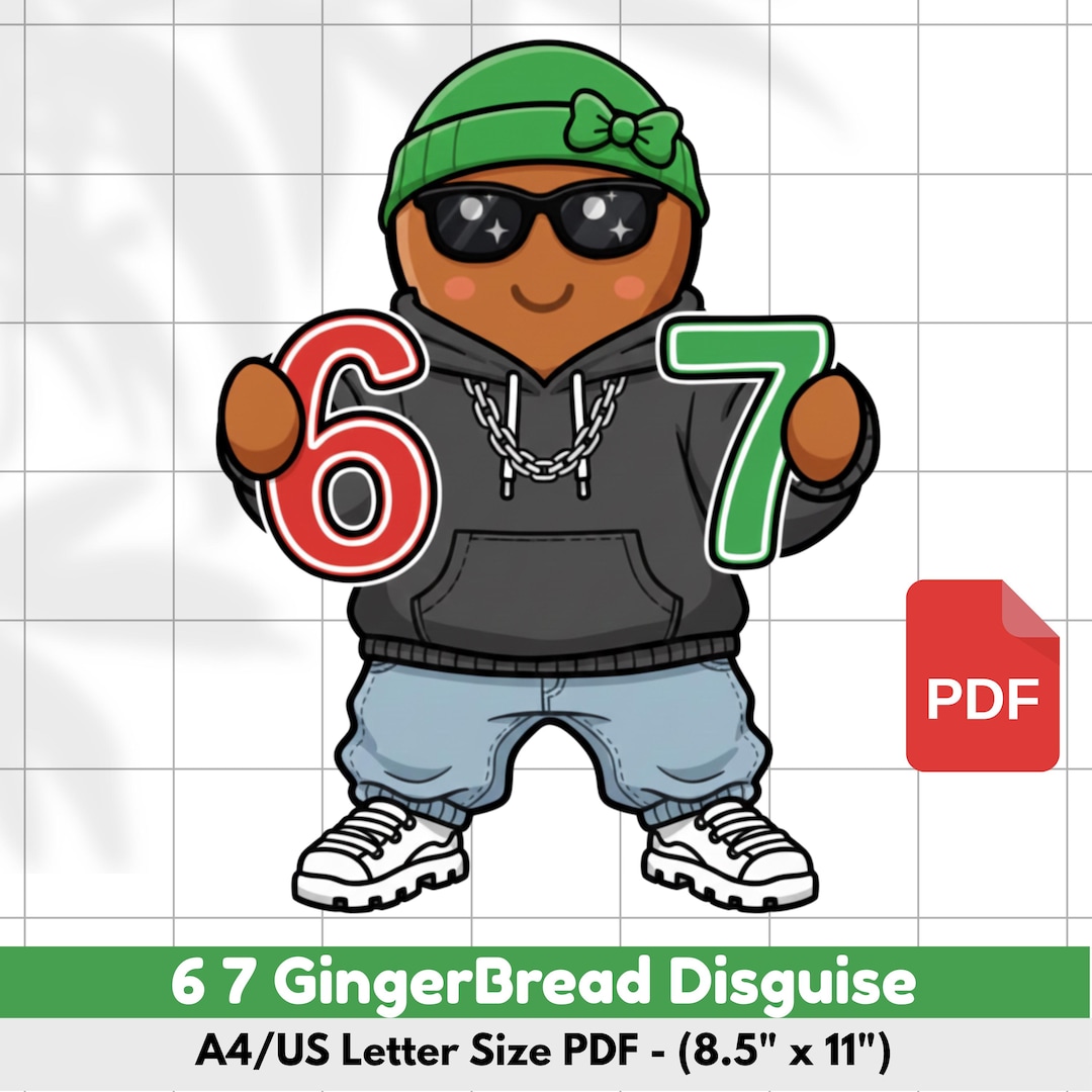 67 Disguise a Gingerbread Man, Printable Christmas Six Seven ...