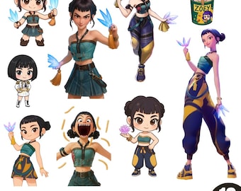 K-pop デーモンハンター クリップアート、Huntrix Zoey PNG、Saja