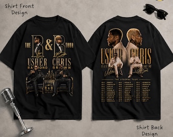 Chris Brown and Usher Raymond Tour 2026 PNG | R&B Tour Png | Front and Back Shirt Designs | Digital Download