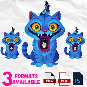 Kpop Demon Hunters Derpy Tiger with Bird Bundle | Cute Derpy PNG PSD PDF Files | Cricut Cut Files & Printable Kpop Demon Hunters Art