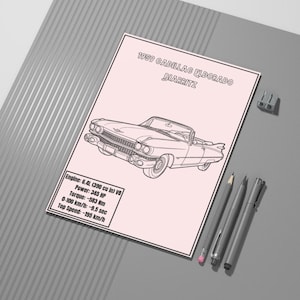Cadillac 1959 poster - Etsy 日本