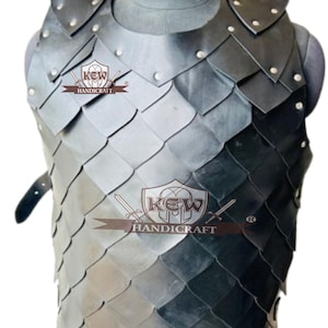Medieval Leather Dragon Scale Armor – Handcrafted for LARP & Cosplay