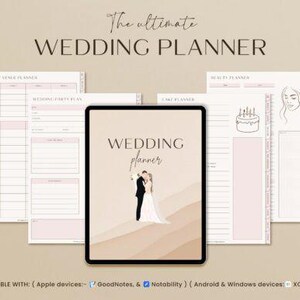 Digital Wedding Planner for iPad: GoodNotes & Notability (PDF Download)