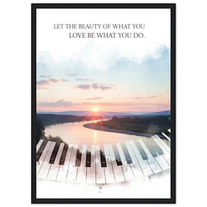 Love What You Do Framed Poster | Inspirational Wall Art