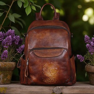 Leather Backpack  Women, Backpack, Leather, Leather Backpack, School Backpack,  Gift, Gift for Her, Unique Gift, School Gift