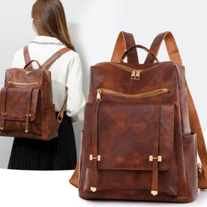 Leather Backpack Women, Leather Backpack, Leather,Leather Rucksack, Vintage Backpack, Backpack, Women Backpack,  Unique Gift, Gift for Her