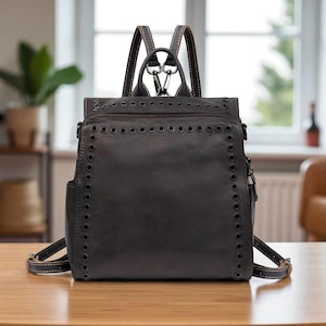 Leather Backpack Women, Leather Backpack, Leather,Leather Rucksack, Vintage Backpack, Backpack, Women Backpack,  Unique Gift, Gift for Her