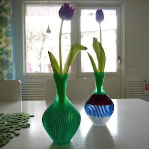 Spur Gear Vase 3D Printing, STL 3D Print File, Digital Download for 3D Printing, Home Decor Vase for Plants and Flowers, 3D Vase, STL File
