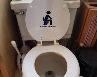 PEACE SYMBOL Vinyl Sticker 20cm x 20cm Novelty Humorous Toilet Seat