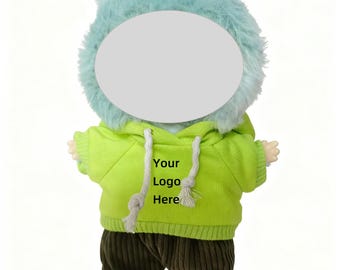 Custom Dolls Sweatshirt Logo And Text, Personalized Dolls Hoodie, Custom 7 Inch Dolls Shirt With Hood