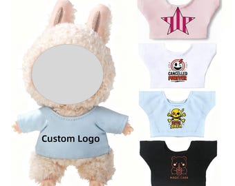Custom Dolls Tee Logo And Text, Personalized Dolls T Shirt, Custom Dolls Outfit, Dolls Clothes Gift