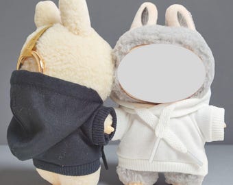 Custom 7 Inch Dolls Hoodie Logo And Text, Personalized Dolls Sweatshirt With Hood, Tiny Dolls Clothes Gift