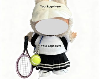 Custom 2PCS Dolls White T Shirt And Hat Set, Personalized Dolls White Tee And Hat, Custom Dolls Outfit And Hat Gift