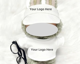 Custom 2PCS Dolls White Shirt And Hat Set, Personalized Dolls White Tee And Hat, Custom Dolls Clothes And Hat Gift