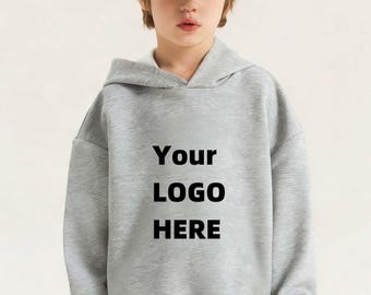 Custom Boys And Girls Hoodie Add Logo Name Text For Kids Teens Sweatshirt With Hood