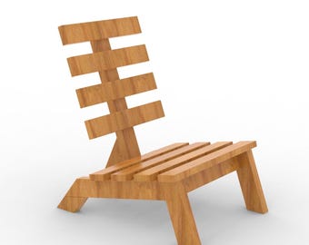 DIY Pallet Lounge Chair Plan | Rustic Outdoor Furniture (PDF Download)