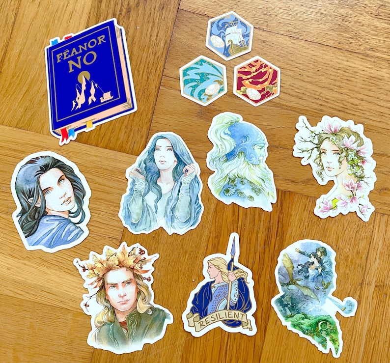 Feanor Blue Middle-earth Vinyl Stickers - Etsy