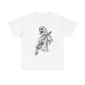 Gothic Rocker Tee with Skull Design, Alternative Music Shirt, Unisex Heavy Cotton, Perfect for Concerts, Gifts for Musicians, [...]