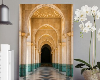 Moroccan Mosque Archway Geometric Print Matte Vertical Posters