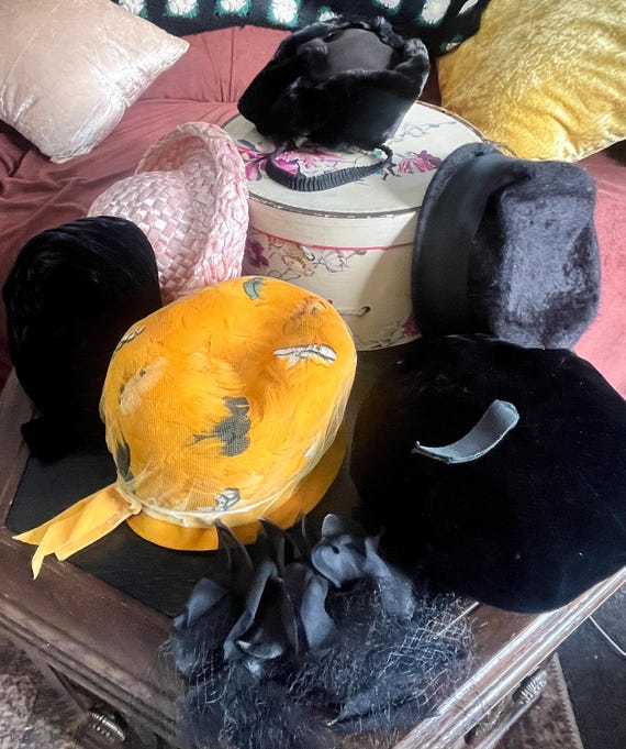 Charmitte Feathered Toque Hat - image 4