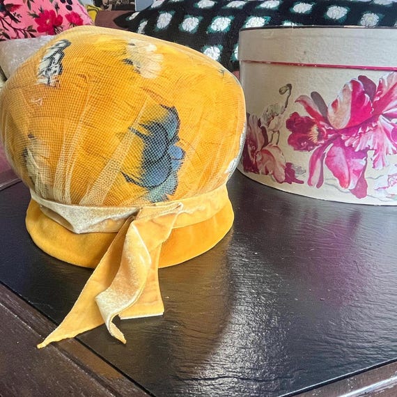 Charmitte Feathered Toque Hat - image 1