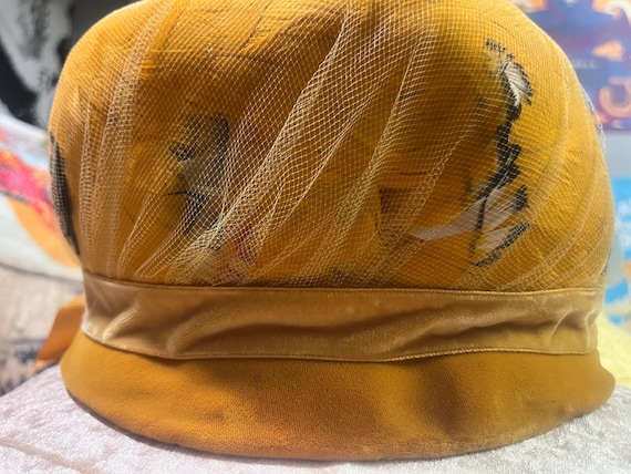 Charmitte Feathered Toque Hat - image 3