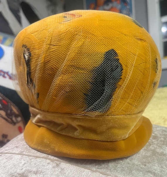 Charmitte Feathered Toque Hat - image 7