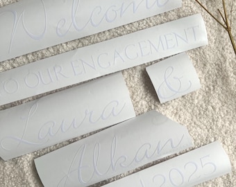 Personalized vinyl stickers | For mirrors, glass, windows & more