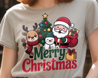 Santa Reindeer PNG | Christmas Clipart (Digital Download