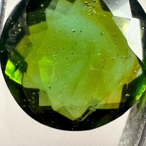 Garnet Demantoid Green Garnet Grossulare Garnet Round Shape Horsetail Inclusion Top color Gem quality Garnet 11mm size 4.4 carat weight