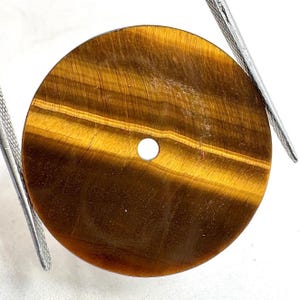 Tiger Eye 24.5 mm Watch Dial,Natural Tiger Eye Round Healing Stone Watch Face, Tiger's Eye Dial for Custom Watches Loose Gemstone