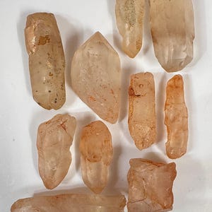 Clear Quartz Point Raw Crystal Stone  - Crystal Stone Lot for making Gems and Jewellery , Healing Crystals