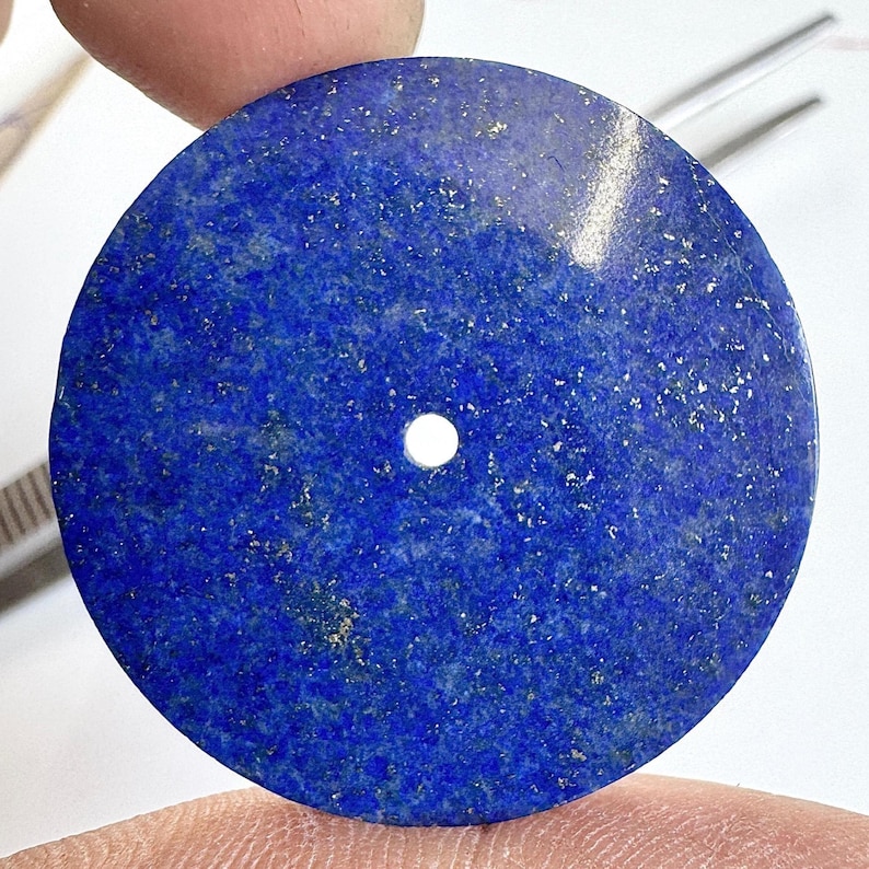 Natural Lapis Lazuli Watch Dial, Custom Jewelry Making 31.5 mm