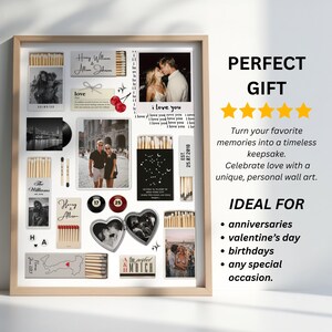 Editable Matchbook Poster Template, Personalized Matchbook, Anniversary Gift for Couples, Canva Template, Digital Download image 8