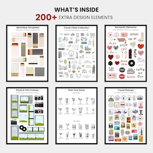 Editable Matchbook Poster Template, Personalized Matchbook, Anniversary Gift for Couples, Canva Template, Digital Download image 7