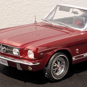 Matco Tools RC2 Authentics 1965 Ford Mustang GT Convertible Diecast Burgundy LTD 176/1200