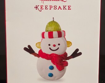 Hallmark Keepsake Sweet Snowman Christmas Tree Ornament Limited Edition