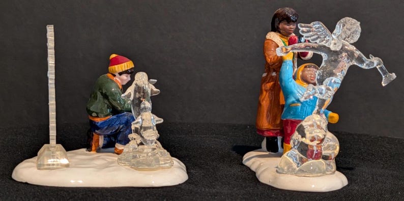 Department 56 The Original Snow Village Snow Carnival Ice Sculptures - Thumbnail 4