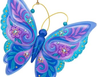 Rare Hallmark Keepsake "Brilliant Butterflies" Ornament 1st In Series