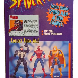 スパイダーマン アニメシリーズ 1996 ヴェノム デラックスエディション 10インチ アクションフィギュア 画像 7