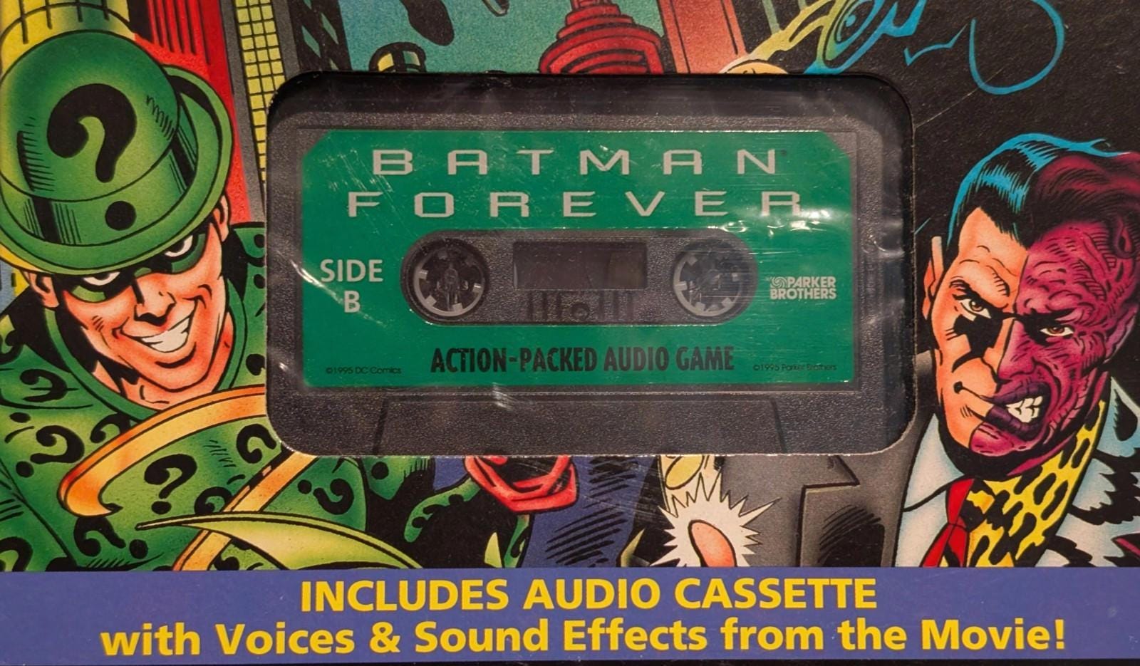 Parker Brothers 1995 Batman Forever Audio Cassette Board Game - Etsy
