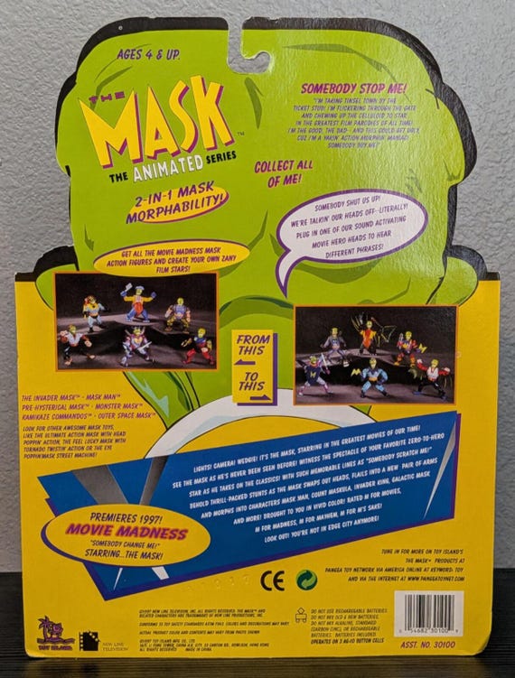 Rare Toy Island 1997 the Mask Animated Series 