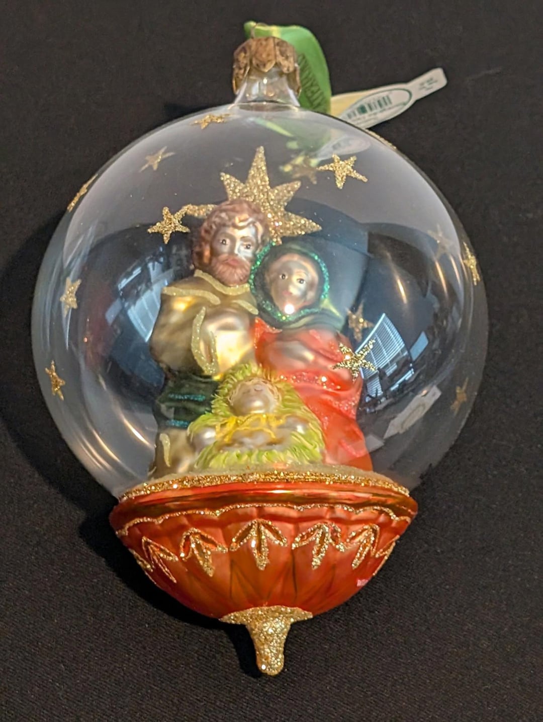 Rare Waterford Holiday Heirlooms Nativity Snow Globe Ornament #286/3000 ...