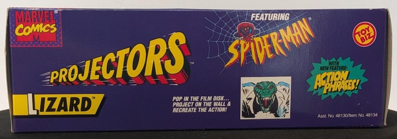 1995 Toy Biz Marvel Comics Spider-Man Projectors Lizard Action Figure image 3